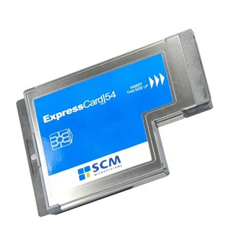 SCM SCR3340 ExpressCard Smart Card Reader